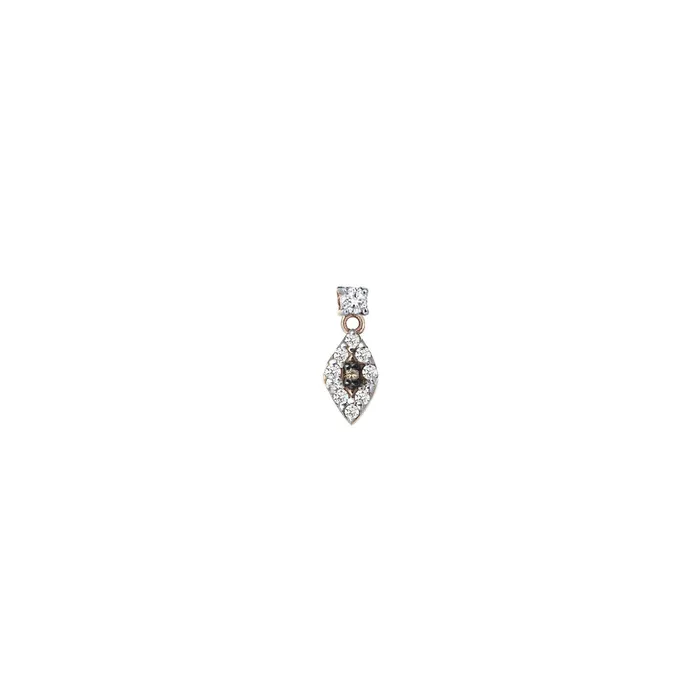 10th Eye Haven Solitaire Dangling Stud Kismet by Milka Earrings