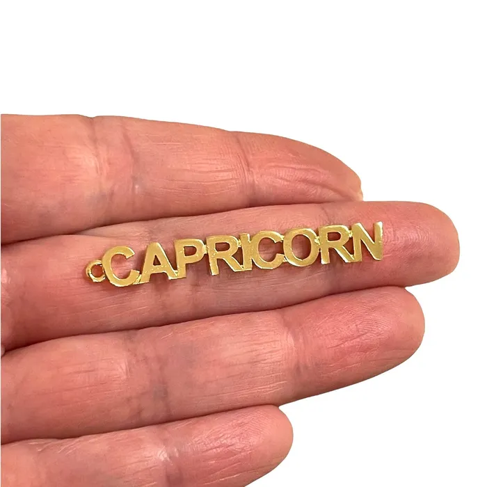 24Kt Gold Plated Letter Zodiac Charm Brass Zodiac Horoscope Sign Peppy Beads Earrings 24Kt Gold Plated Letter Zodiac Charm Brass Zodiac Horoscope Sign Peppy Beads Earrings