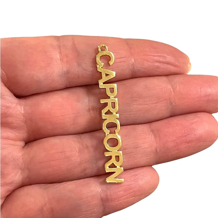 24Kt Gold Plated Letter Zodiac Charm Brass Zodiac Horoscope Sign Peppy Beads Earrings 24Kt Gold Plated Letter Zodiac Charm Brass Zodiac Horoscope Sign Peppy Beads Earrings