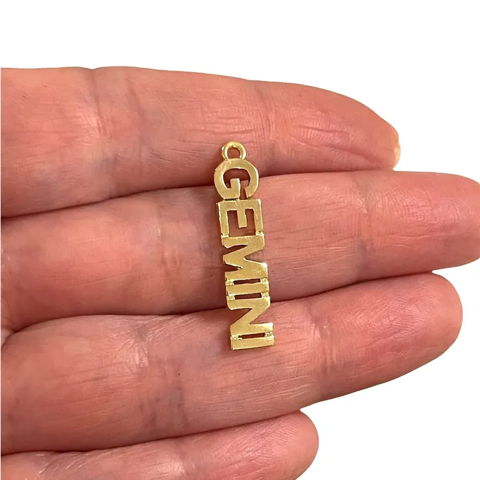 24Kt Gold Plated Letter Zodiac Charm Brass Zodiac Horoscope Sign Peppy Beads Earrings 24Kt Gold Plated Letter Zodiac Charm Brass Zodiac Horoscope Sign Peppy Beads Earrings