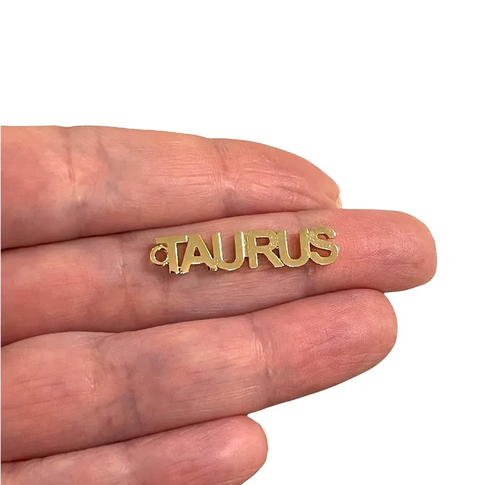 24Kt Gold Plated Letter Zodiac Charm Brass Zodiac Horoscope Sign Peppy Beads Earrings 24Kt Gold Plated Letter Zodiac Charm Brass Zodiac Horoscope Sign Peppy Beads Earrings