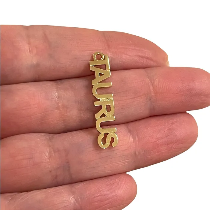 24Kt Gold Plated Letter Zodiac Charm Brass Zodiac Horoscope Sign Peppy Beads Earrings 24Kt Gold Plated Letter Zodiac Charm Brass Zodiac Horoscope Sign Peppy Beads Earrings