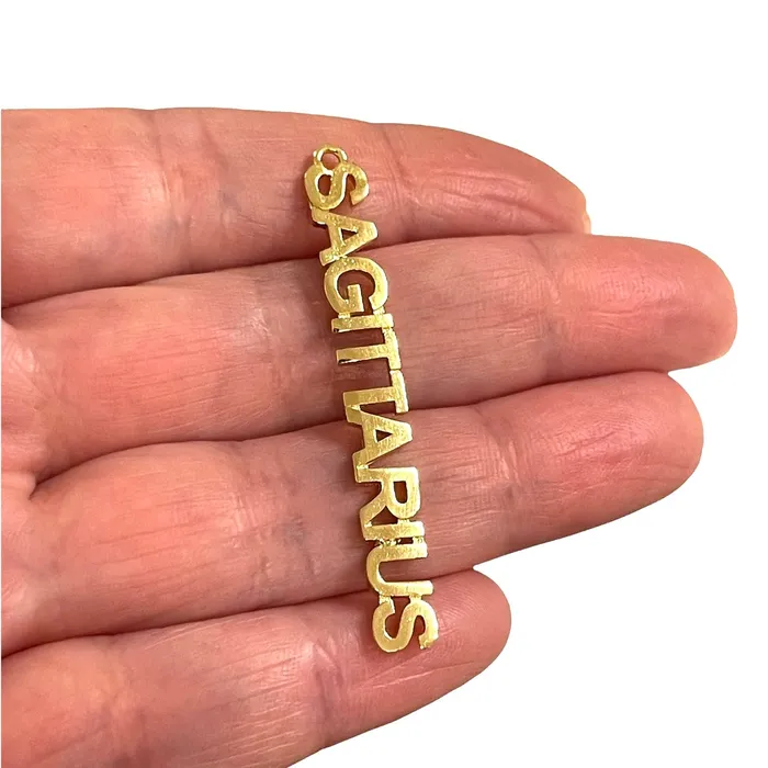 24Kt Gold Plated Letter Zodiac Charm Brass Zodiac Horoscope Sign Peppy Beads Earrings 24Kt Gold Plated Letter Zodiac Charm Brass Zodiac Horoscope Sign Peppy Beads Earrings