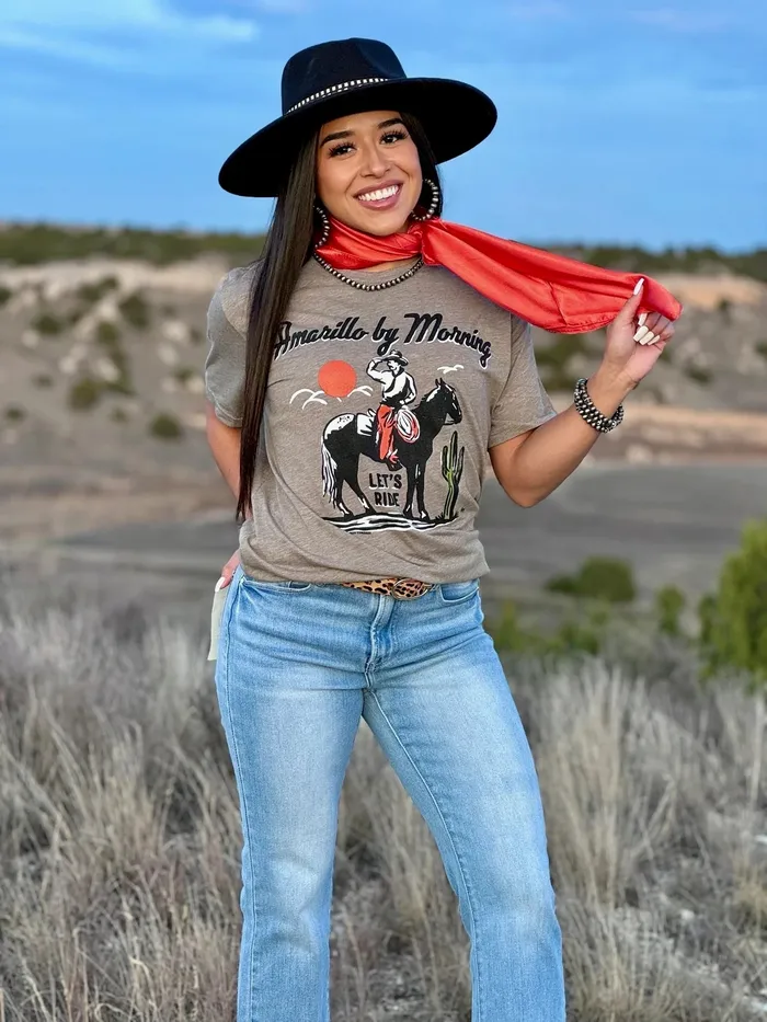 AMARILLO BY MORNING TEE ASH TEXAS TRUE THREADS Earrings