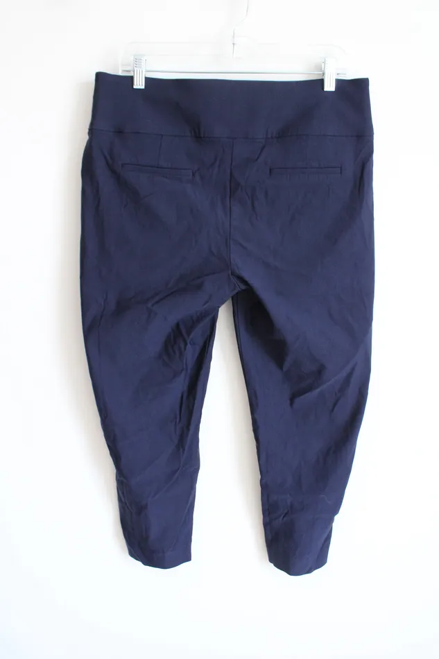 APT9 Rings Apt 9 Blue Brynn Stretchy Capri Pants 16