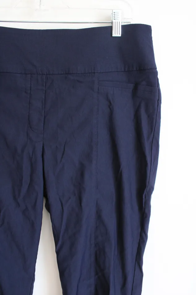 APT9 Rings Apt 9 Blue Brynn Stretchy Capri Pants 16