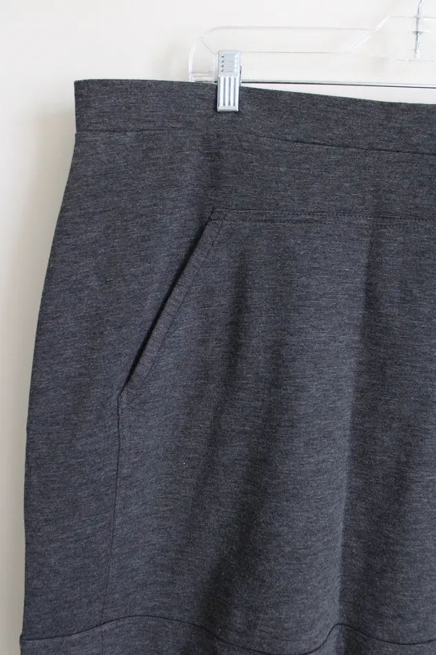 Avenue Earrings Avenue Gray Stretch Mini Skirt 1820