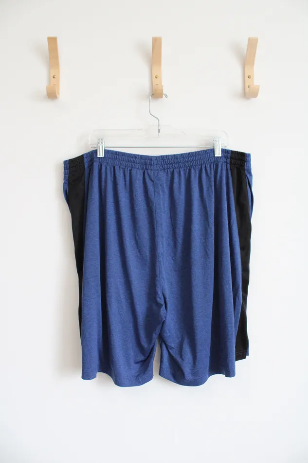 Avia Blue Black Athletic Shorts XXL Avia Rings