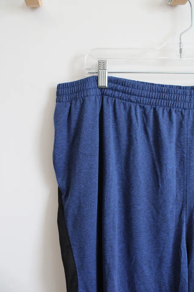 Avia Blue Black Athletic Shorts XXL Avia Rings