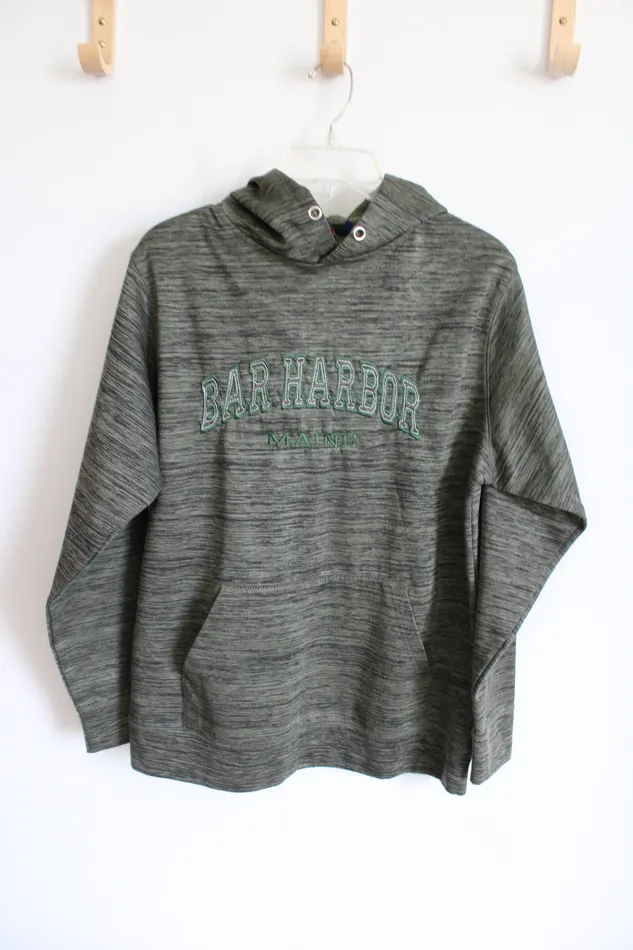 Basix Of America Bar Harbor Maine Green Fleece Lined Hoodie S Basix Of America Necklaces Basix Of America Bar Harbor Maine Green Fleece Lined Hoodie S Basix Of America Necklaces