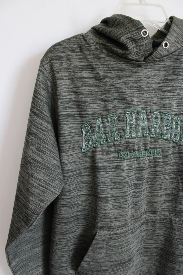 Basix Of America Bar Harbor Maine Green Fleece Lined Hoodie S Basix Of America Necklaces
