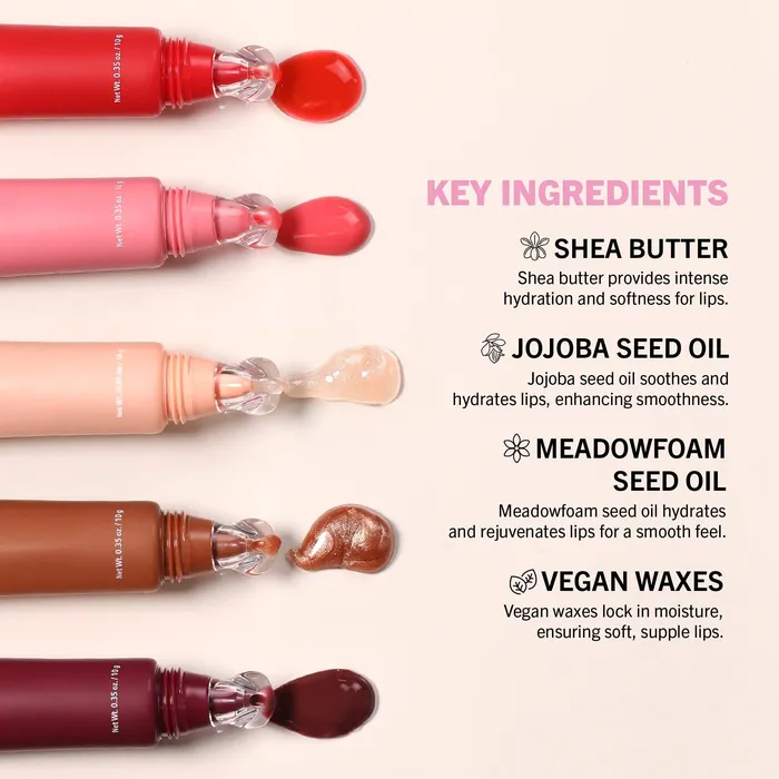 Butter Bliss Lip Balm Petal Pop Moira Cosmetics Earrings