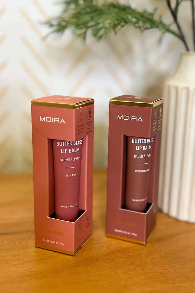 Butter Bliss Lip Balm Petal Pop Moira Cosmetics Earrings