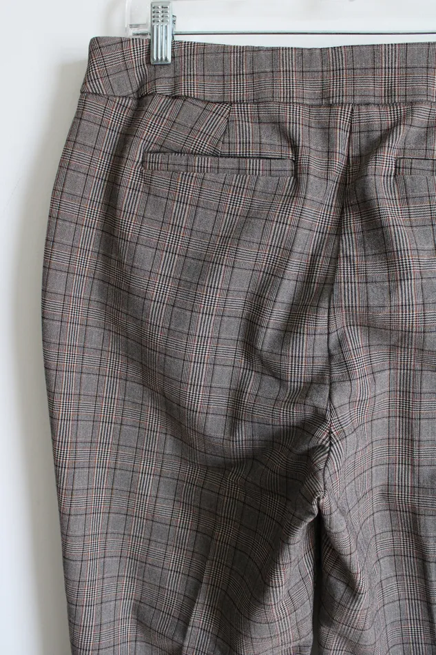 Christopher Banks Earrings Christopher Banks Brown Plaid Pants 14