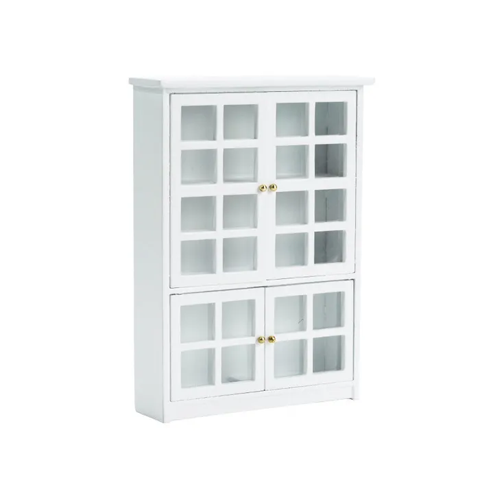 CJ Earrings Miniature Glass Cabinet 112 Scale Dollhouse Furniture
