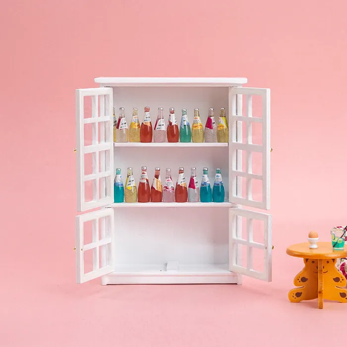 CJ Earrings Miniature Glass Cabinet 112 Scale Dollhouse Furniture