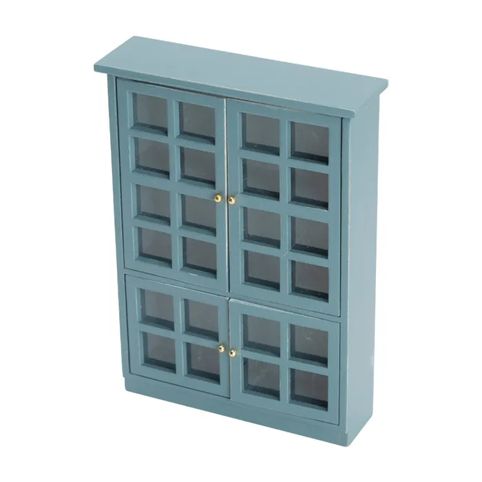 CJ Earrings Miniature Glass Cabinet 112 Scale Dollhouse Furniture