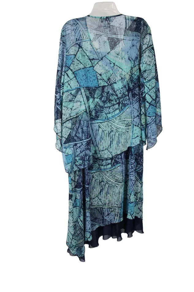 Dana Kay Rings Dana Kay Blue Maxi Dress 16W