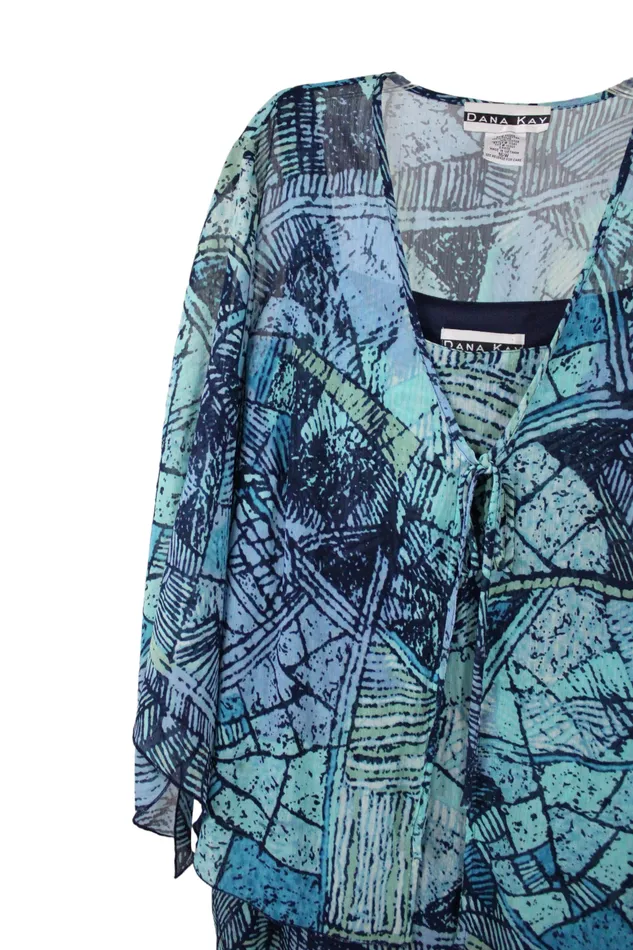 Dana Kay Rings Dana Kay Blue Maxi Dress 16W