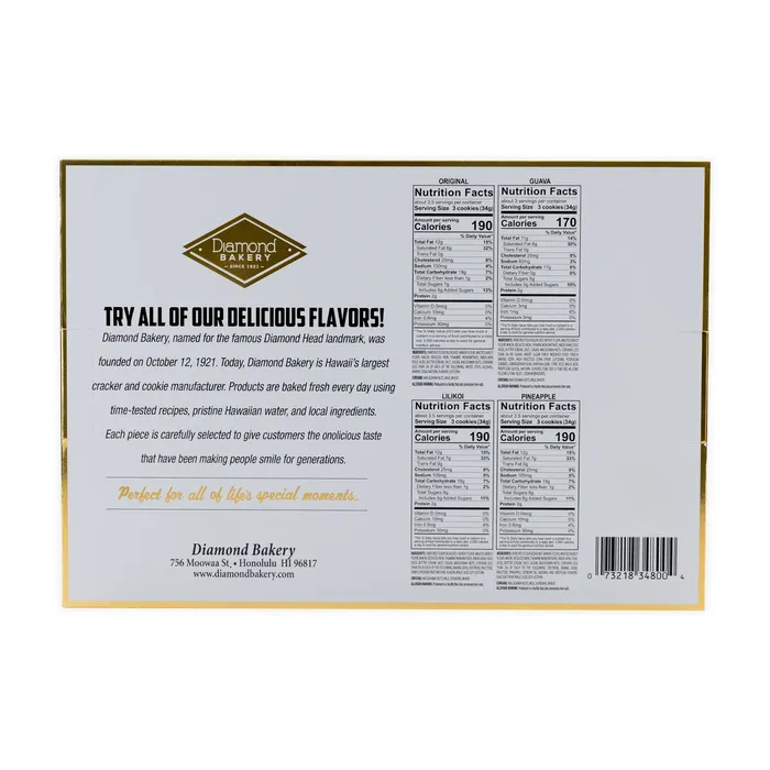 DIAMONDBAKERY Necklaces Diamond Bakery Premium Hawaiian Macadamia Shortbread Cookie Gift Pack