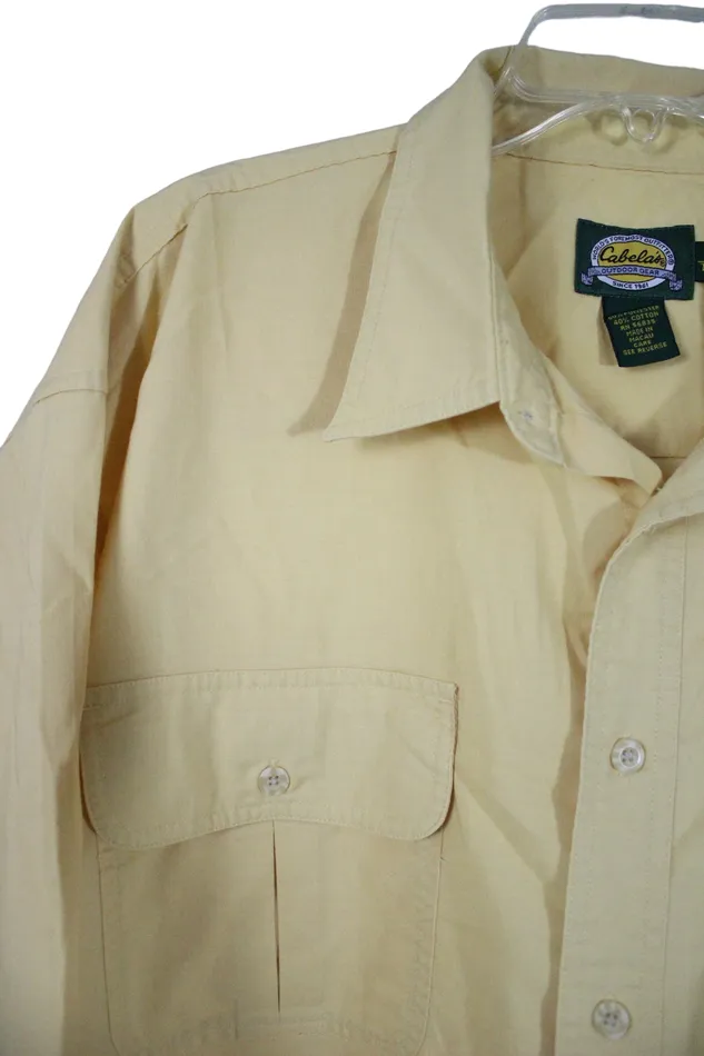 Earrings Cabelas Cabelas Yellow Long Sleeved shirt XL Tall