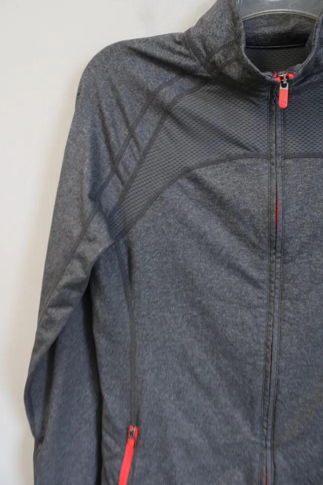 Earrings Gap Gap Fit Gray Zip Up Jacket S