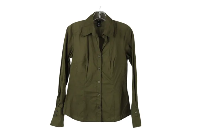 Earrings HM HM Green Button Down Shirt 8