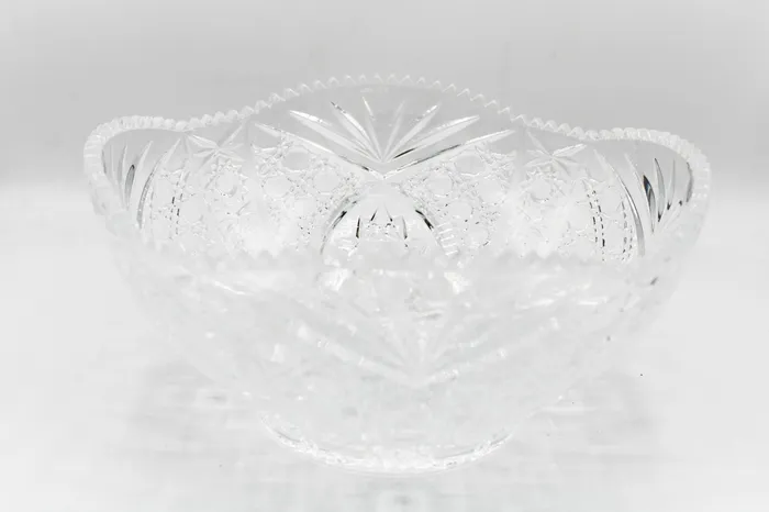 Earrings Jubilee Thrift Etched Glass Serving Bowl