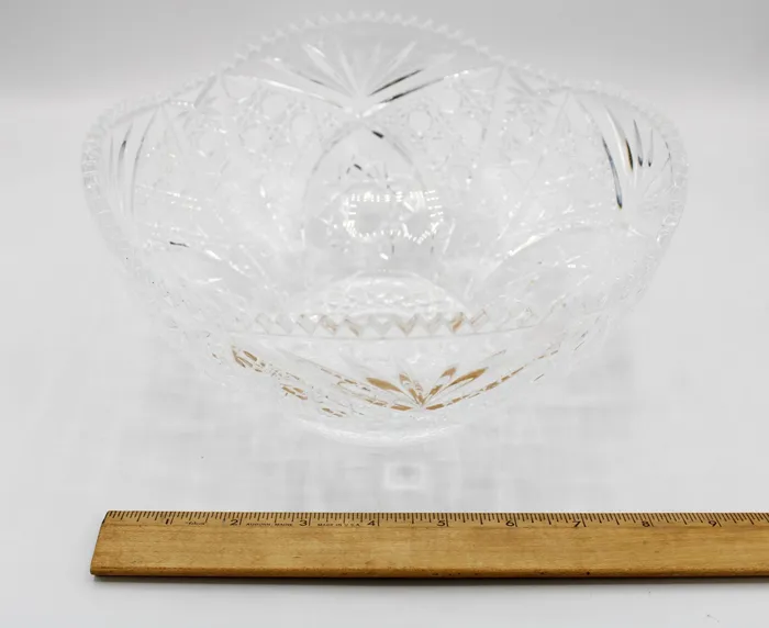 Earrings Jubilee Thrift Etched Glass Serving Bowl