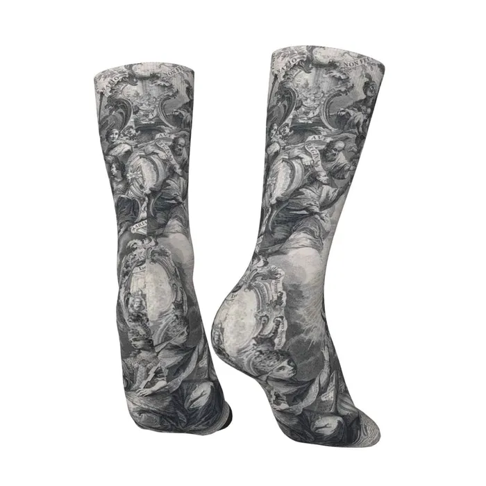 Earrings Lords Guidance Grayscale Virgin Mary Socks