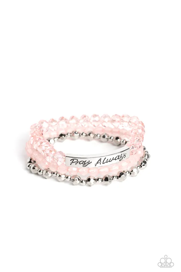 Earrings Paparazzi Accessories Pray Always Pink