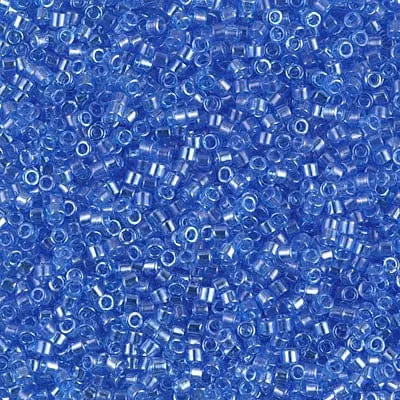 Earrings Peppy Beads DB1230 Transparent Azure Luster Miyuki Delica 110