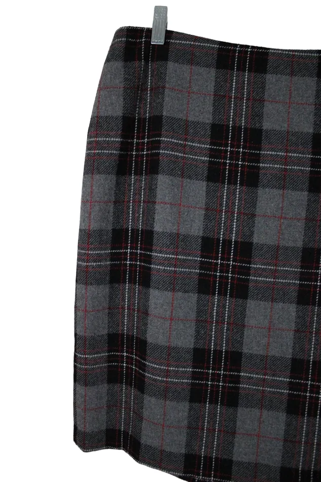Earrings Talbots Talbots Gray Plaid Skirt 14