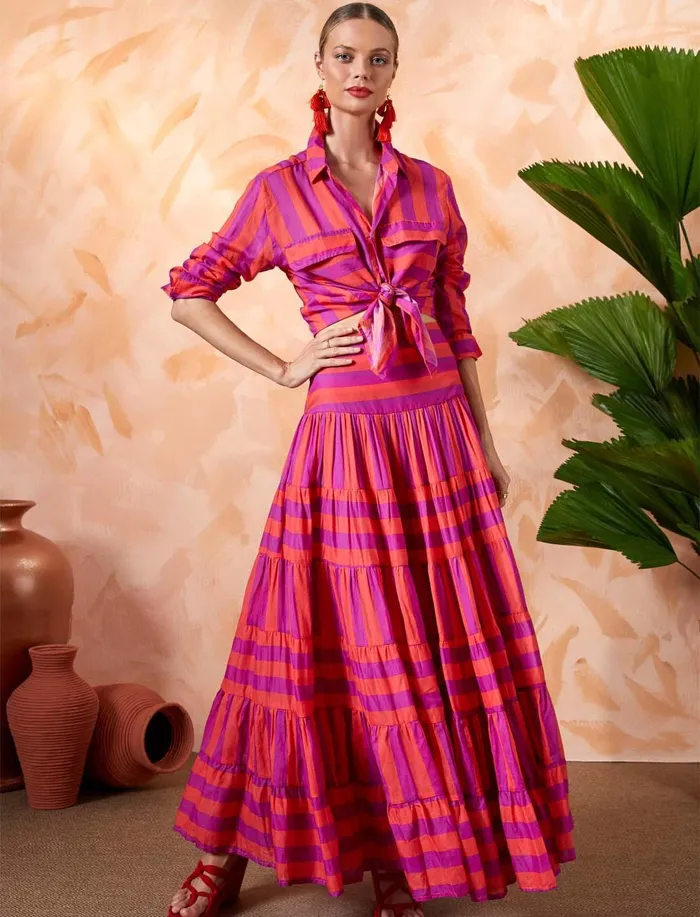 Erika Pea Earrings Ana Shirt