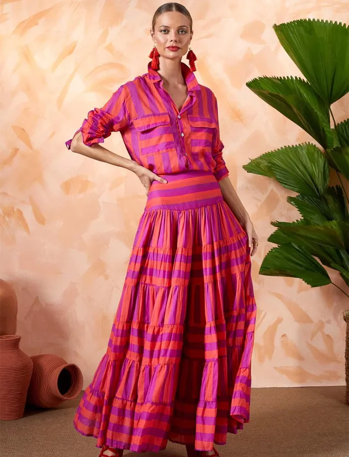 Erika Pea Earrings Ana Shirt