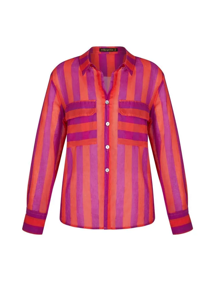Erika Pea Earrings Ana Shirt
