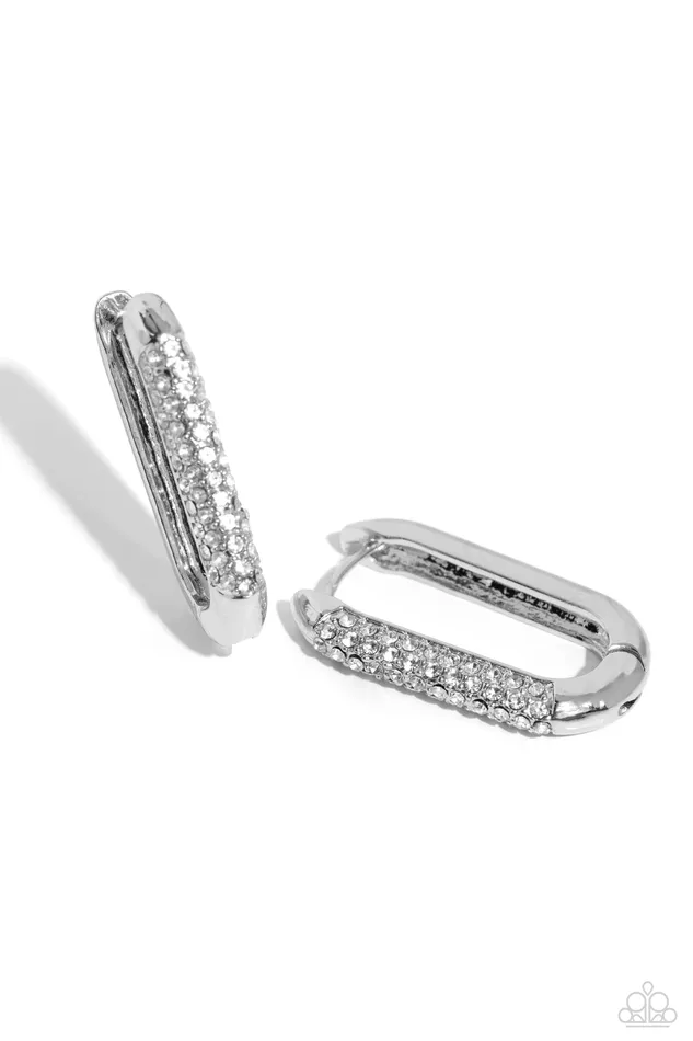 Generating Glitter White Paparazzi Accessories Rings