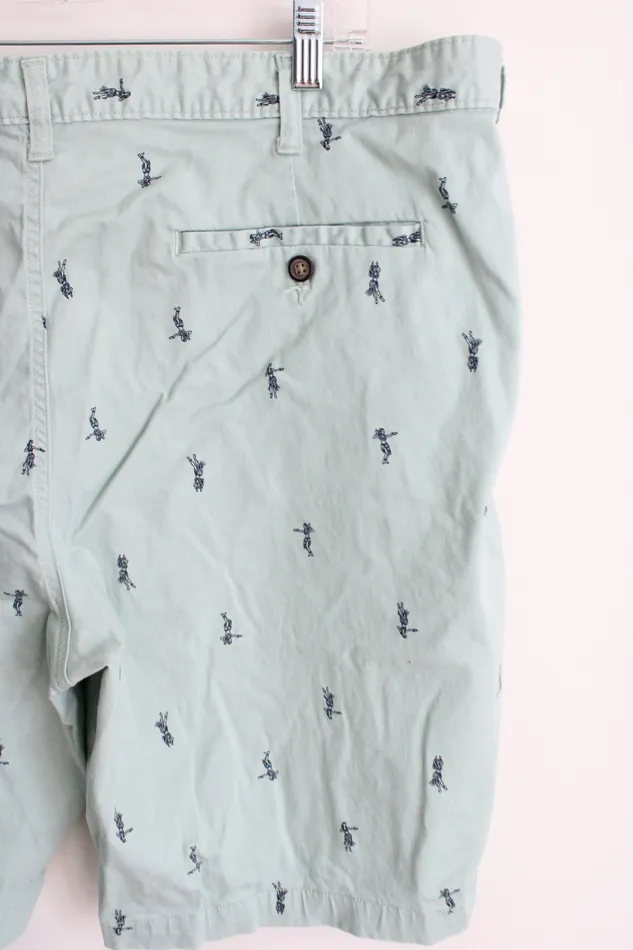 George Rings George Blue Hula Girl Chino Shorts 44