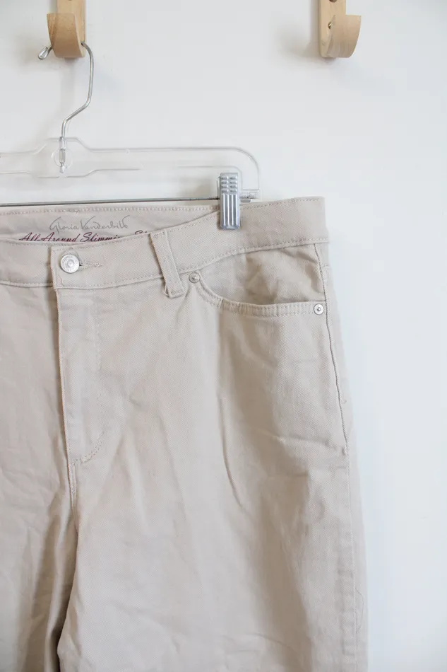 Gloria Vanderbilt Amanda Tan Capri Pants 16 Gloria Vanderbilt Earrings