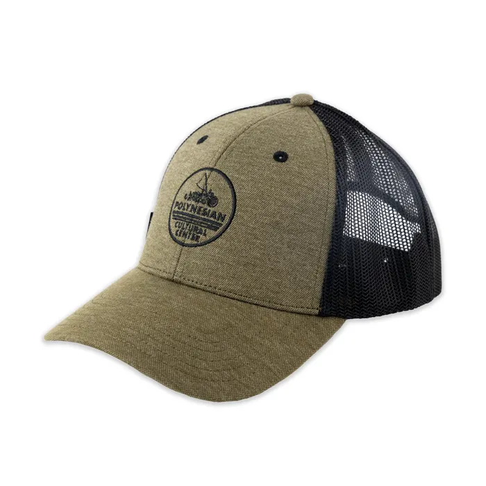 GREATMOUNTAINWE Polynesian Cultural Center Douglas Ball Cap Olive and Black Necklaces