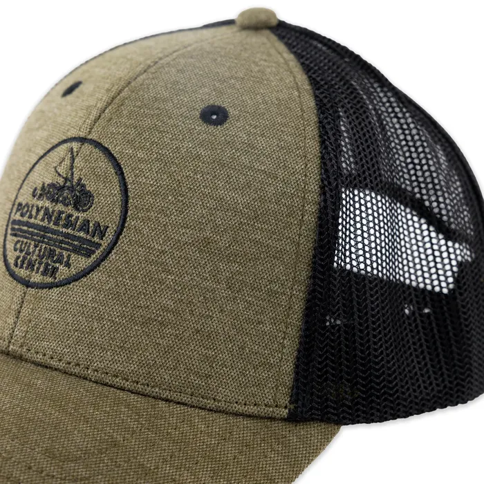 GREATMOUNTAINWE Polynesian Cultural Center Douglas Ball Cap Olive and Black Necklaces