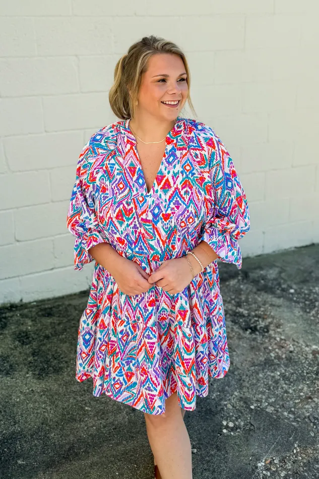 Haptics Make It Up Pattern Dress Earrings