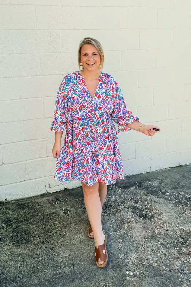 Haptics Make It Up Pattern Dress Earrings