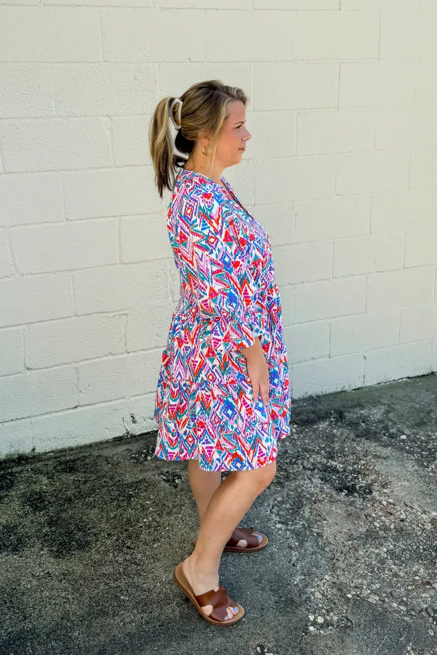 Haptics Make It Up Pattern Dress Earrings