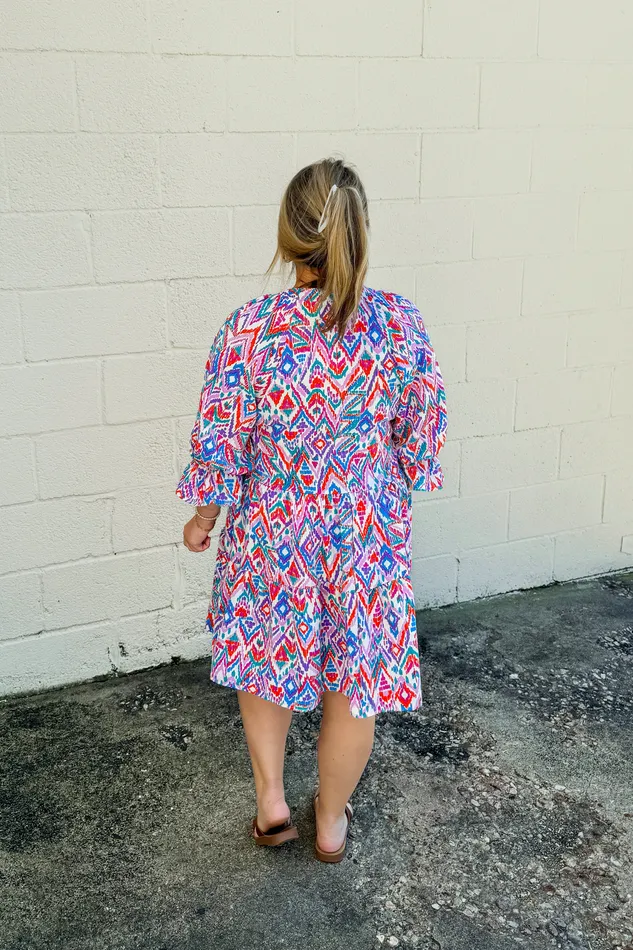 Haptics Make It Up Pattern Dress Earrings