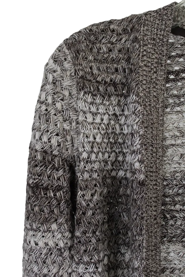 Hasting Smith Earrings Hasting Smith Brown Knit Cardigan Petite M