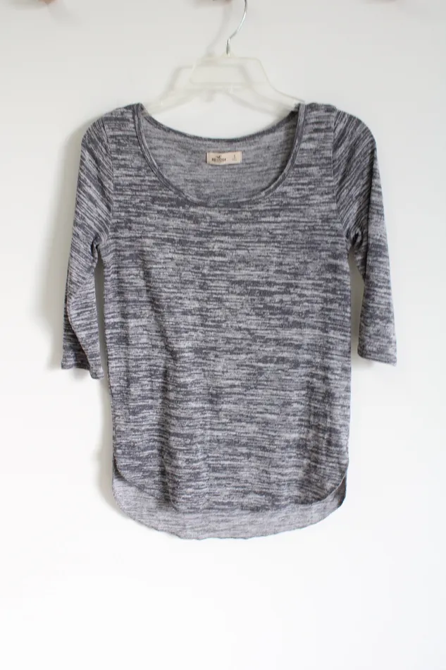 Hollister Earrings Hollister Gray Heathered Top S