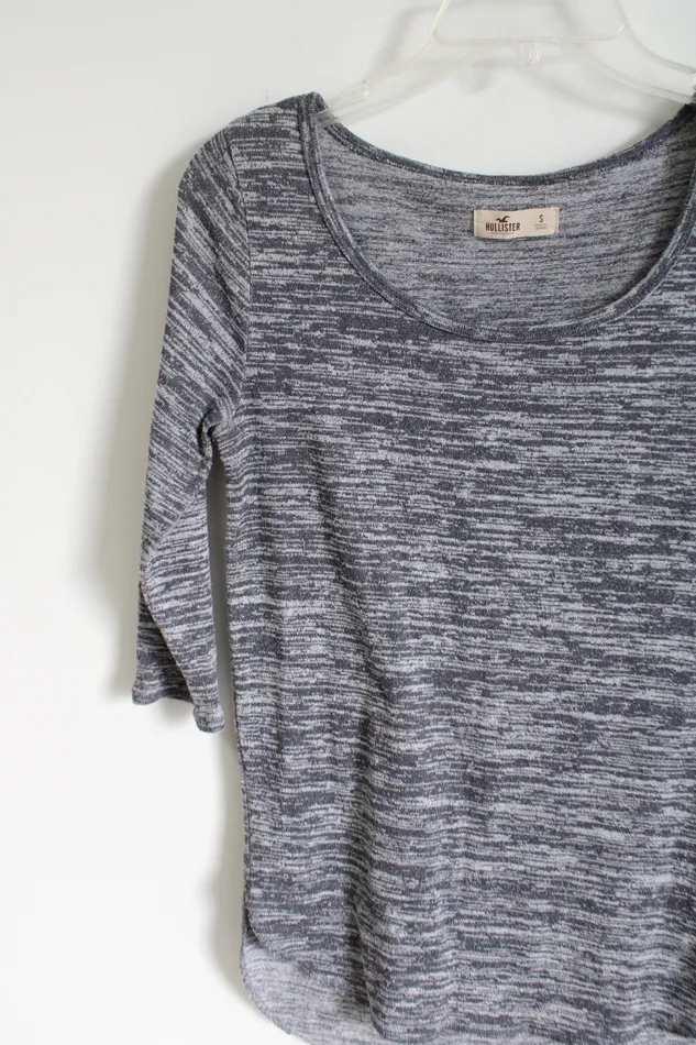 Hollister Earrings Hollister Gray Heathered Top S