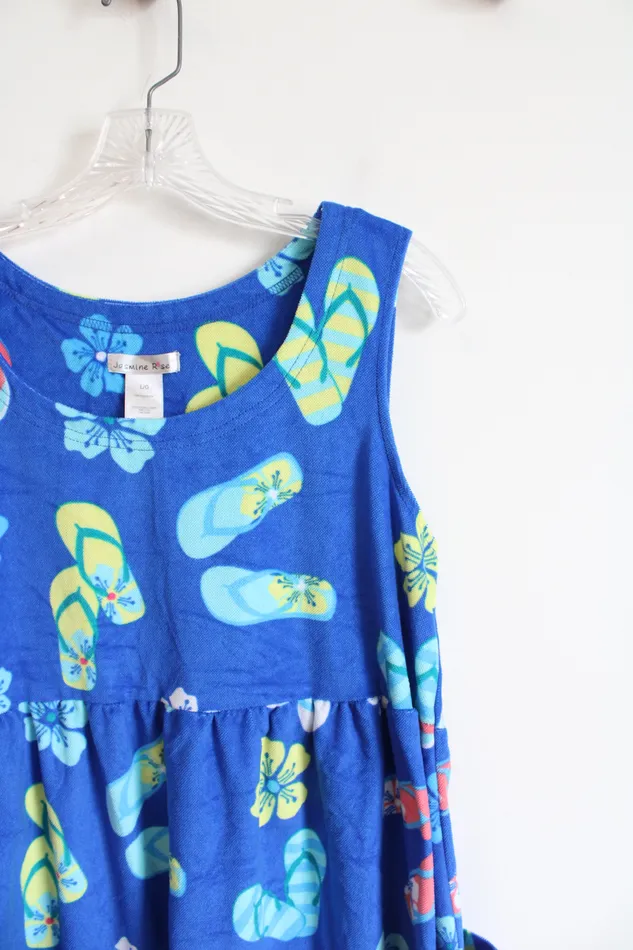 Jasmine Rose Jasmine Rose Tropical Flip Flop Swim Cover Up L Earrings