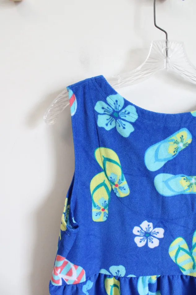 Jasmine Rose Jasmine Rose Tropical Flip Flop Swim Cover Up L Earrings
